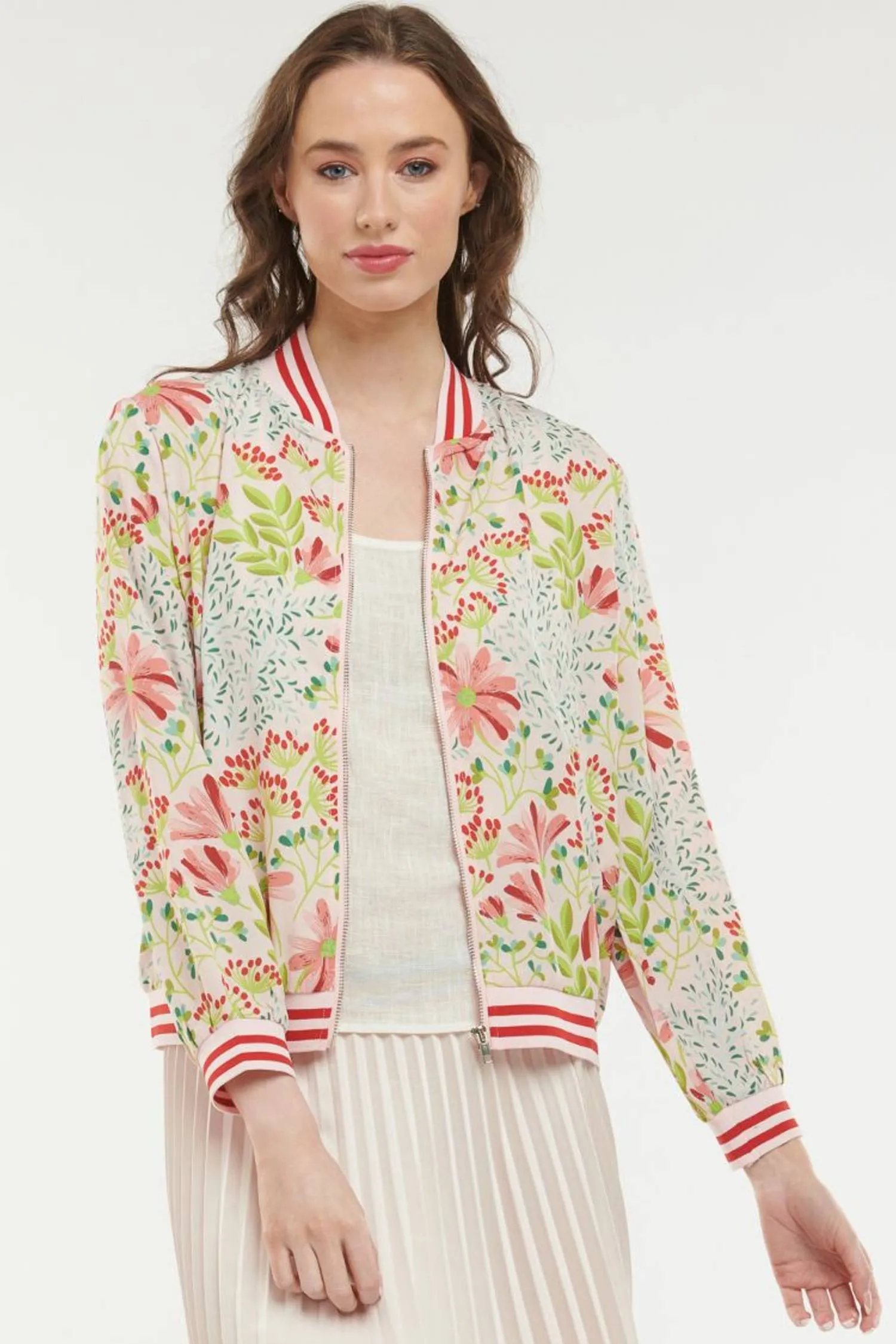 365 DAYS Print Bomber - Stella Pink