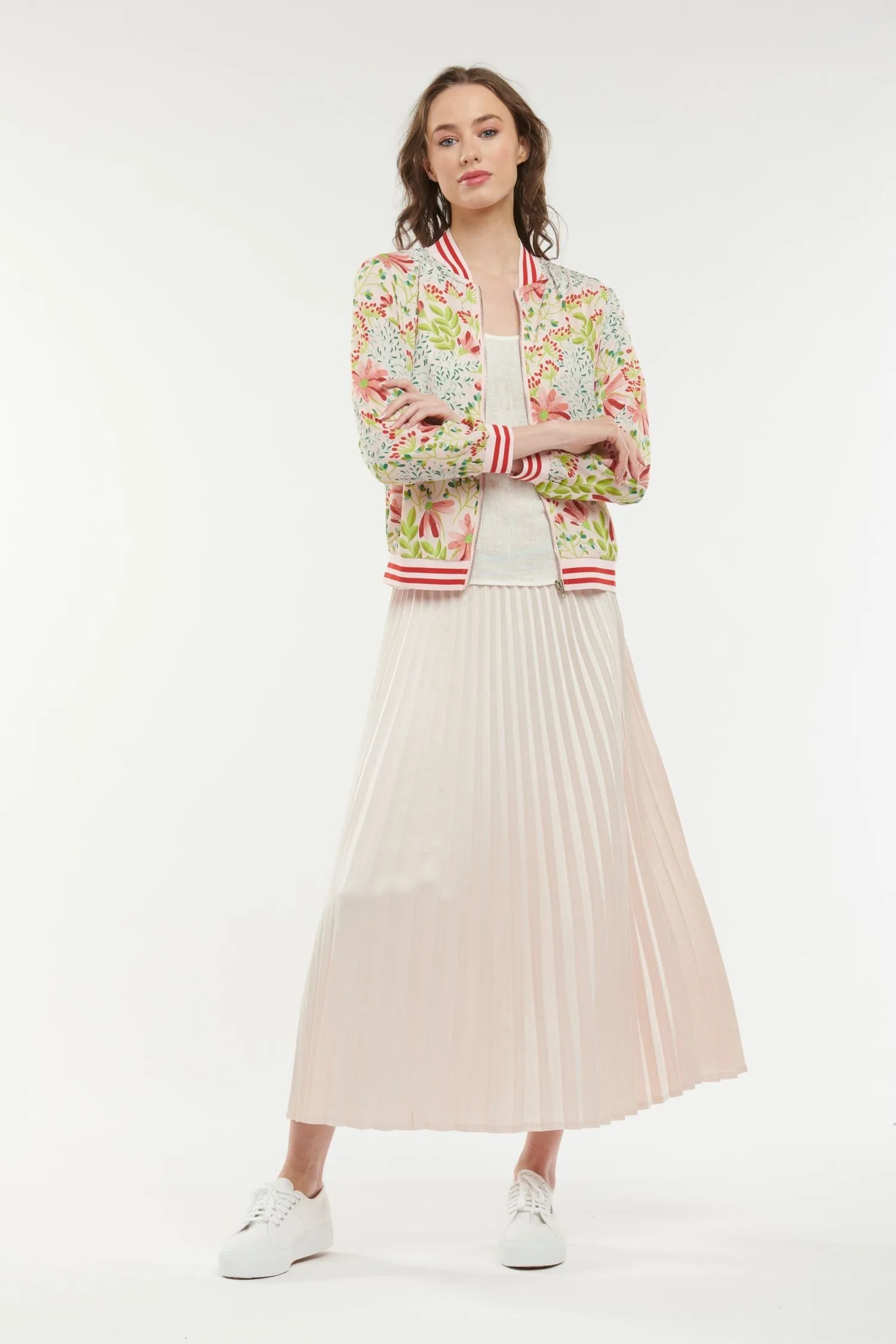 365 DAYS Print Bomber - Stella Pink