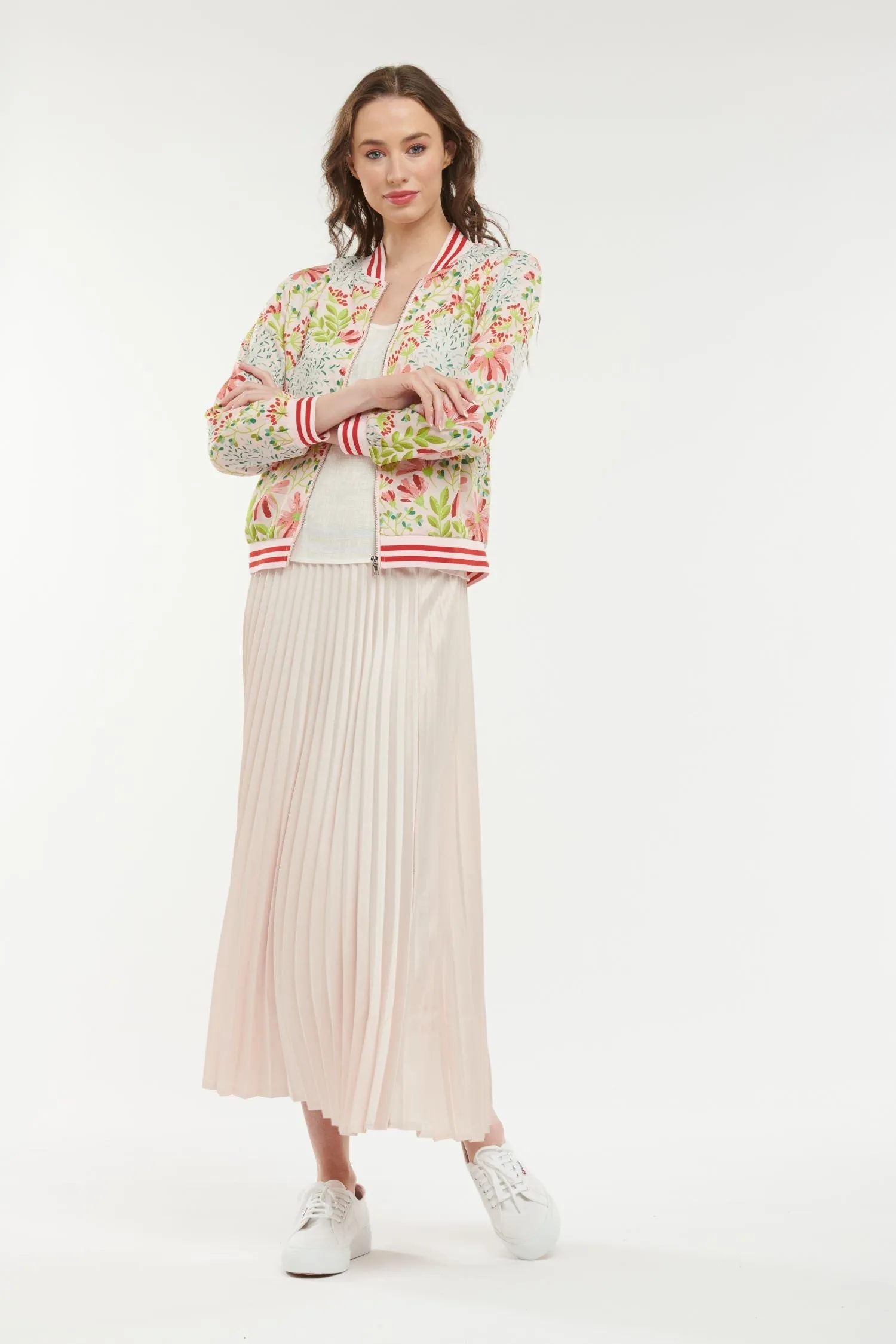 365 DAYS Print Bomber - Stella Pink
