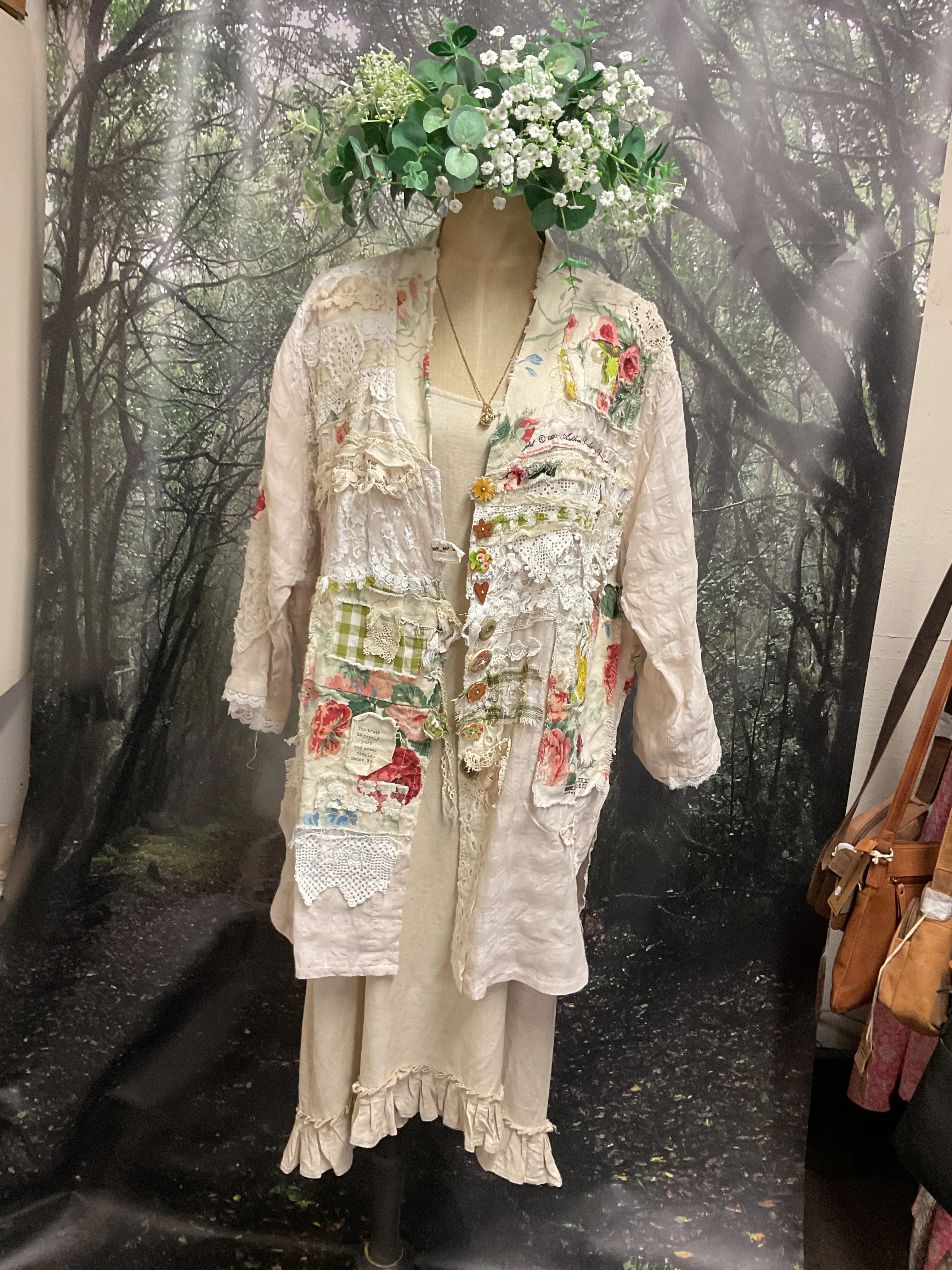 #5168 Patchwork Linen jacket