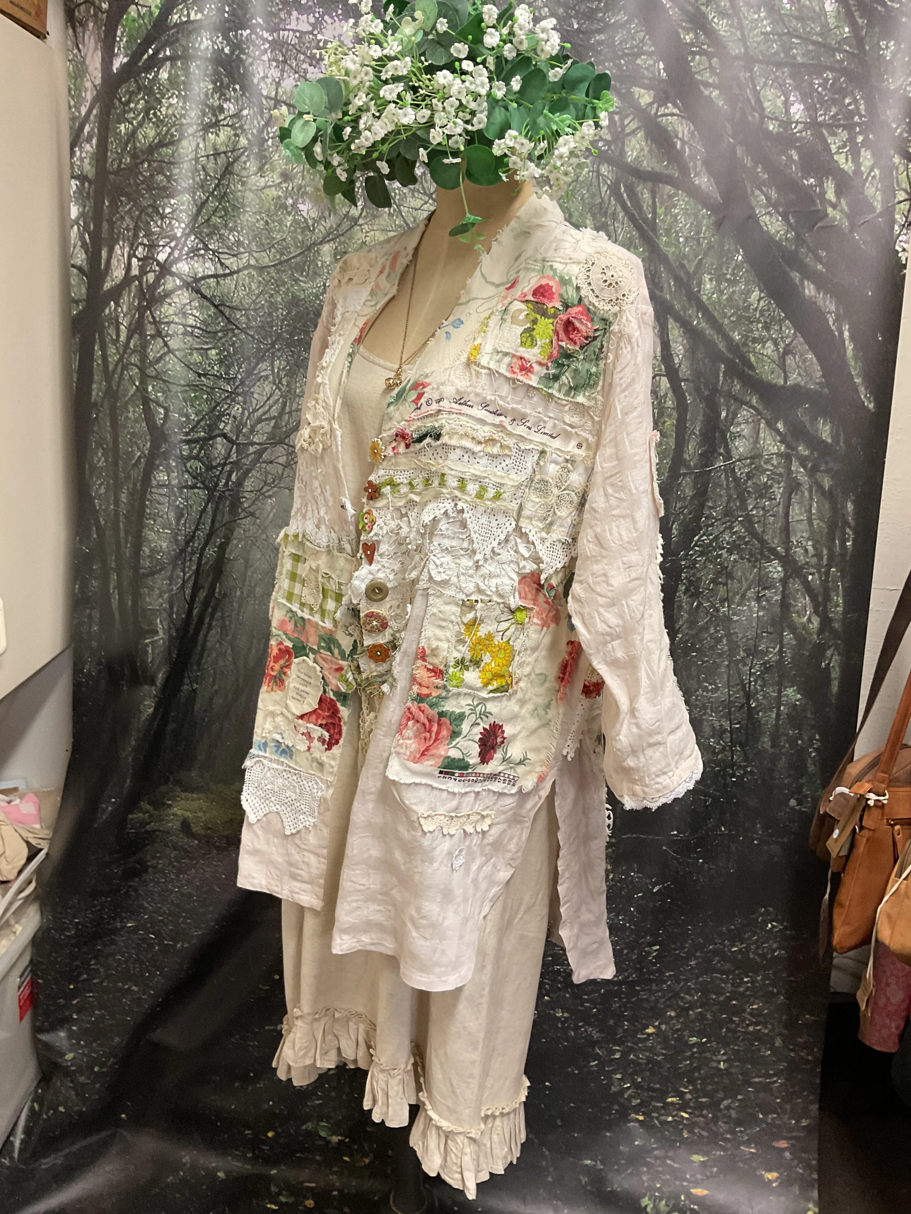 #5168 Patchwork Linen jacket