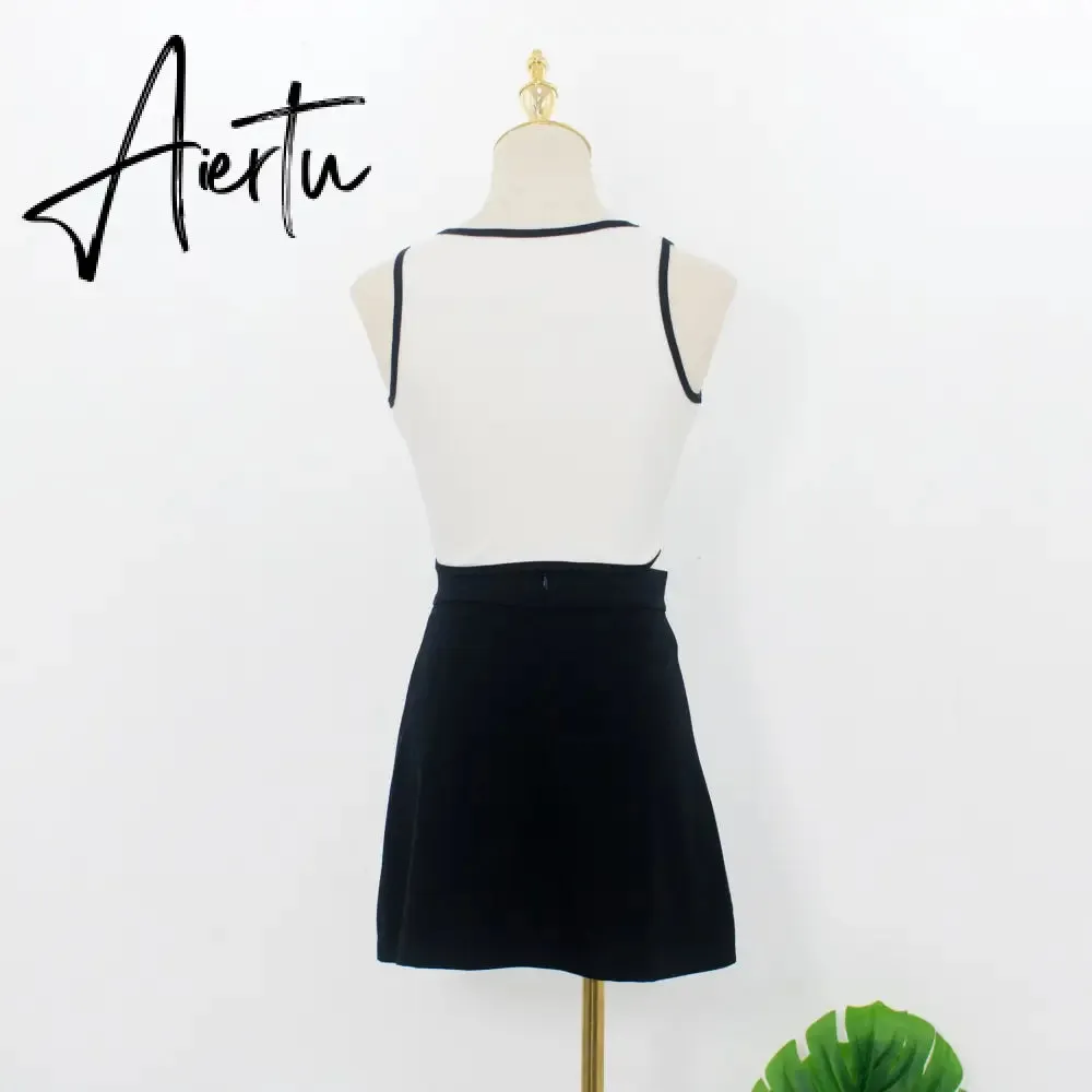 Aiertu new summer loose sexy two piece skirt and top set women fashion crop top and skirt set female clothes