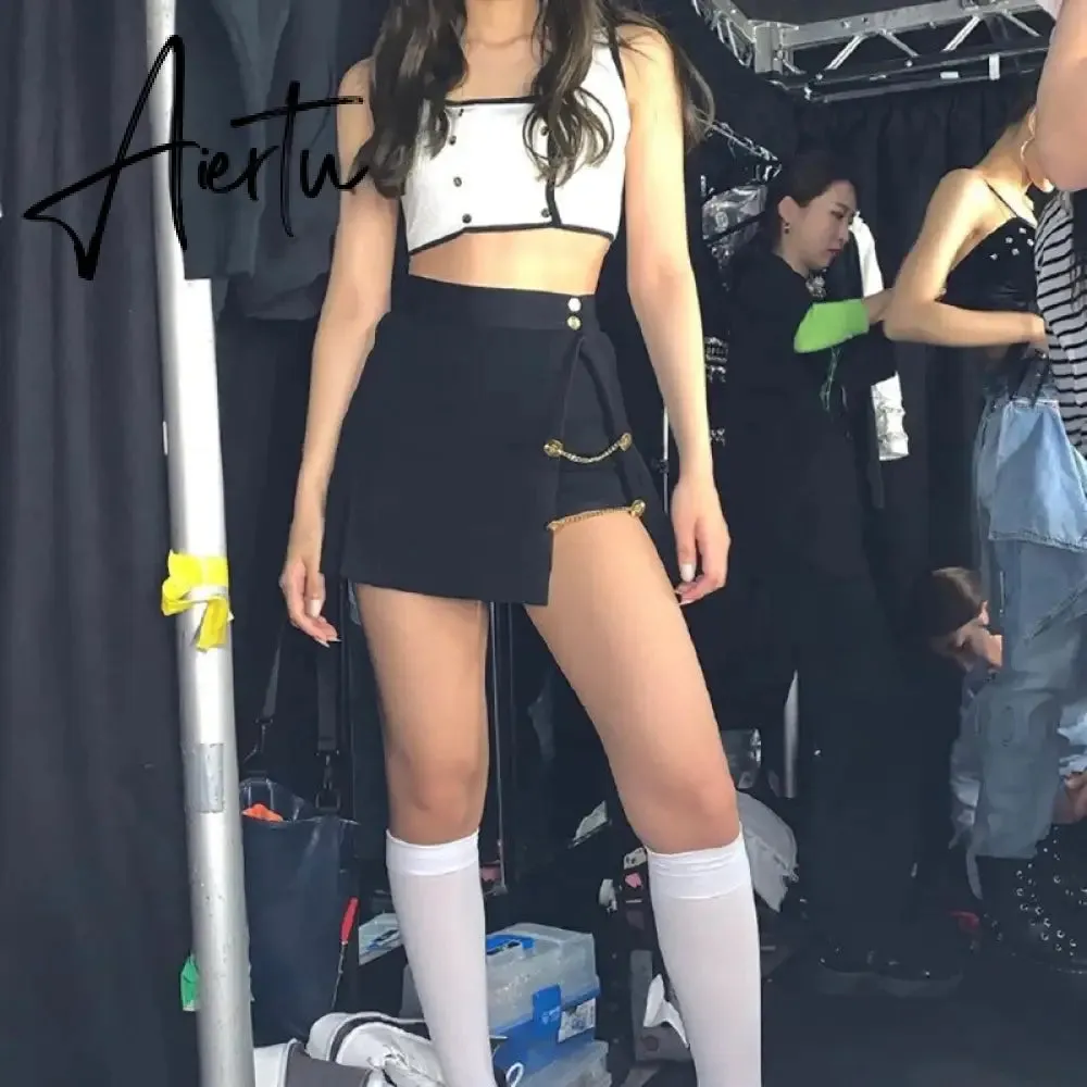 Aiertu new summer loose sexy two piece skirt and top set women fashion crop top and skirt set female clothes