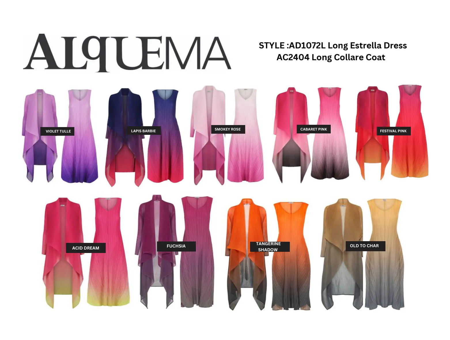 Alquema Long Collare Coat - BLACK RED PINK ROSES