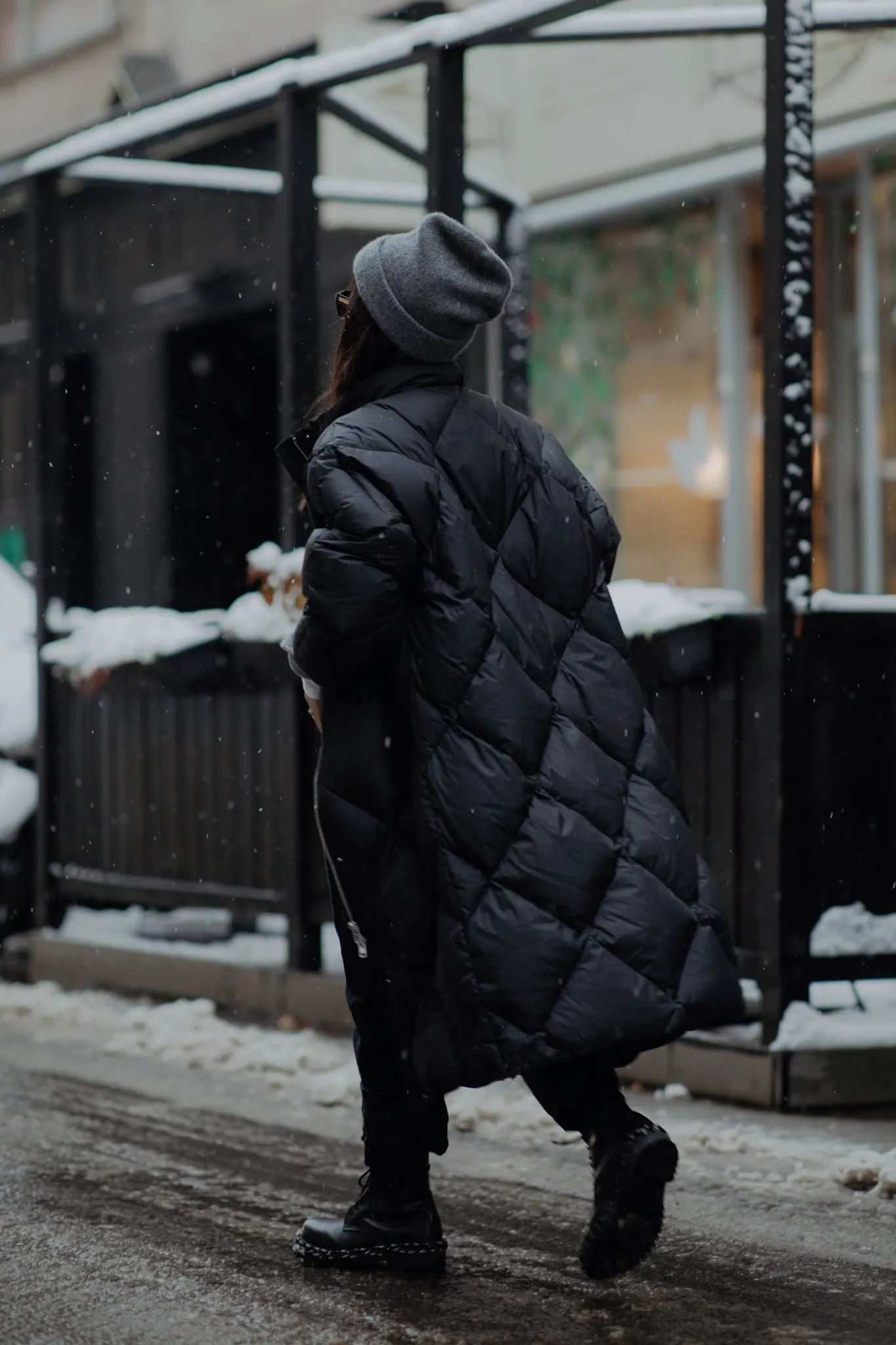 Anissa Coat in Black