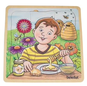 Beleduc Layer-Puzzle Honey Come From 蜂糖從何來-多層情景找找看拼圖