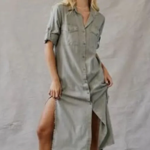 Bella Dahl Maxi Shirt Dress