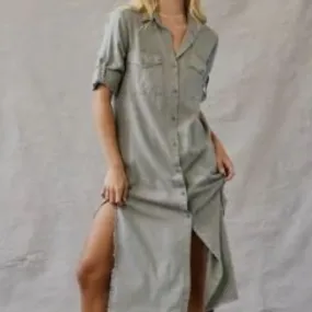 Bella Dahl Maxi Shirt Dress