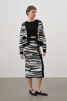 Black Ecru Skirt