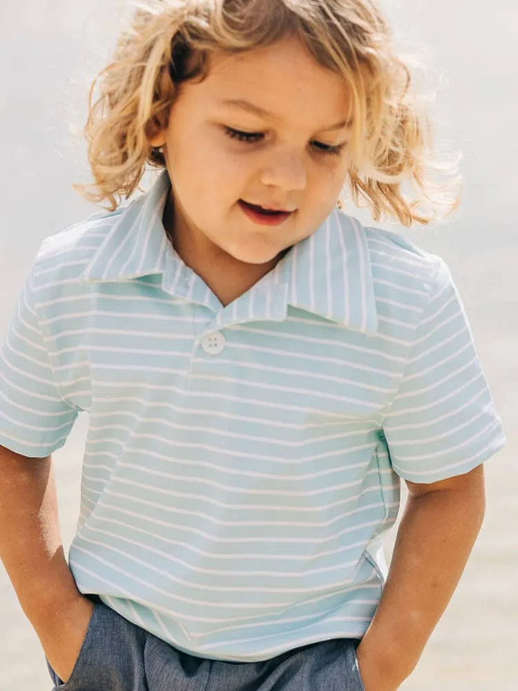 Blue Stripe Polo Shirt