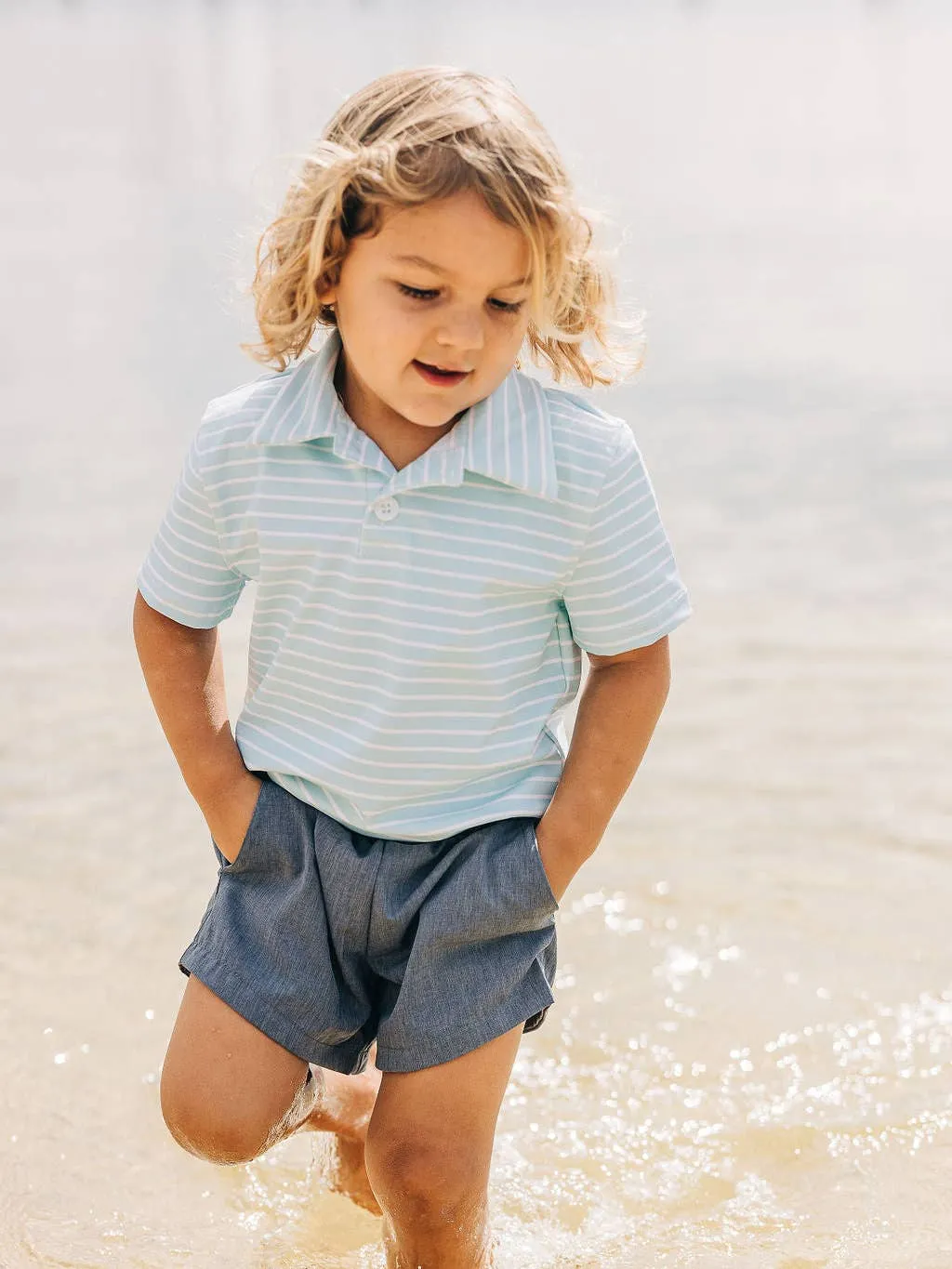 Blue Stripe Polo Shirt
