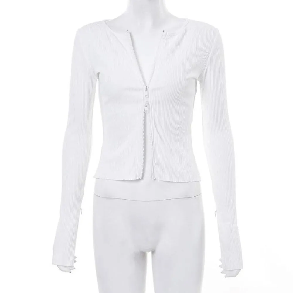 bodytop with sleeves for women overcoat longsleeve zipper jacket's ✈️ free.shipping