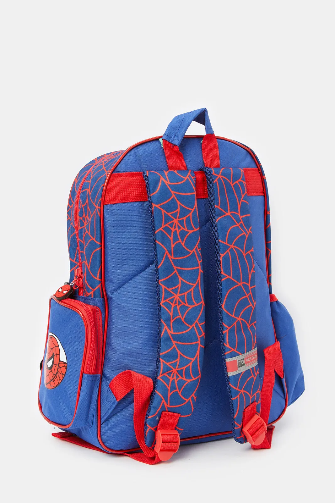 Boys Blue And Red Spider Man Print 16" Backpack