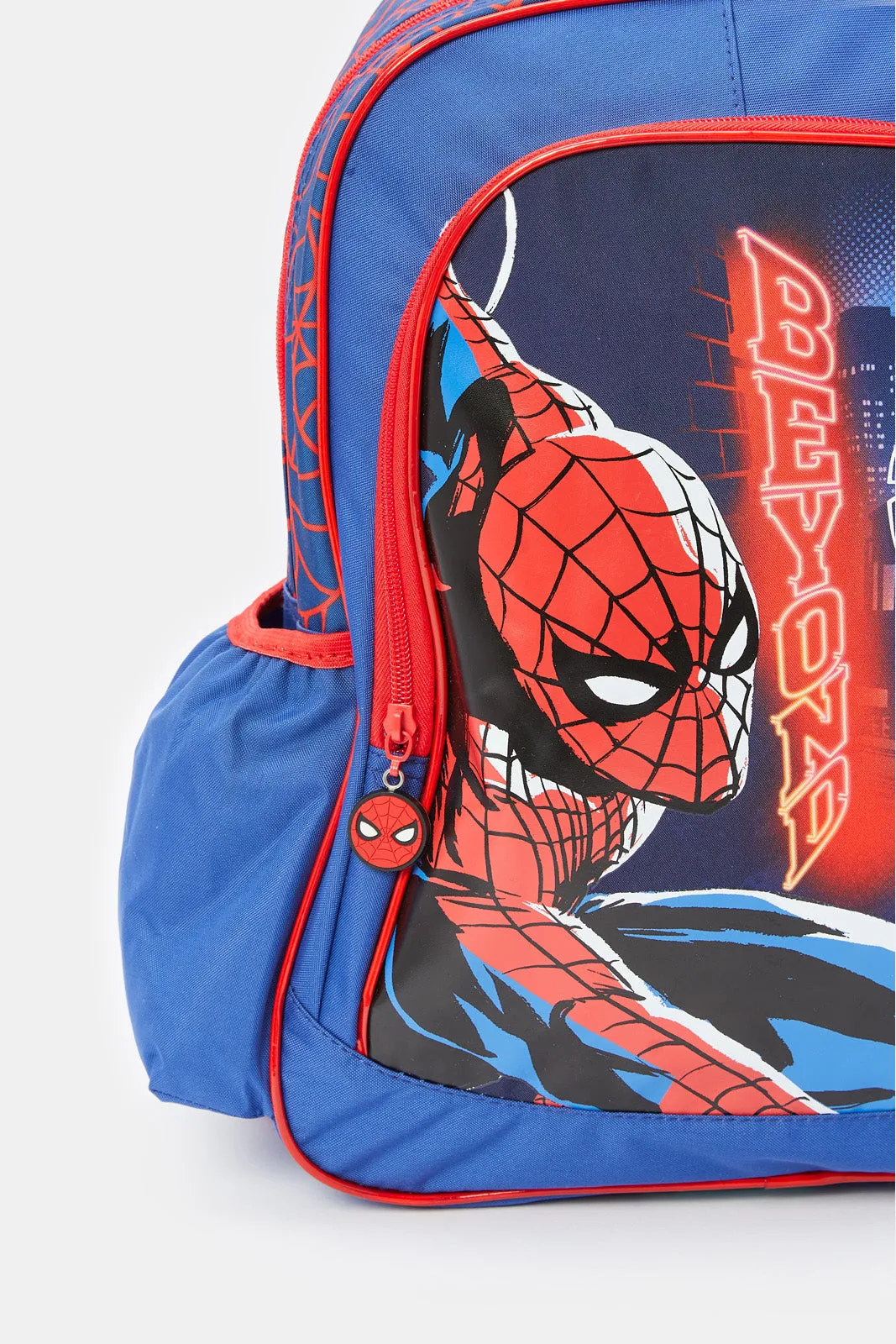 Boys Blue And Red Spider Man Print 16" Backpack