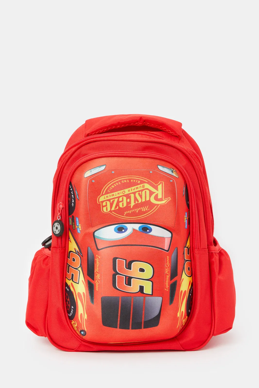 Boys Red Cars Print 14" Backpack