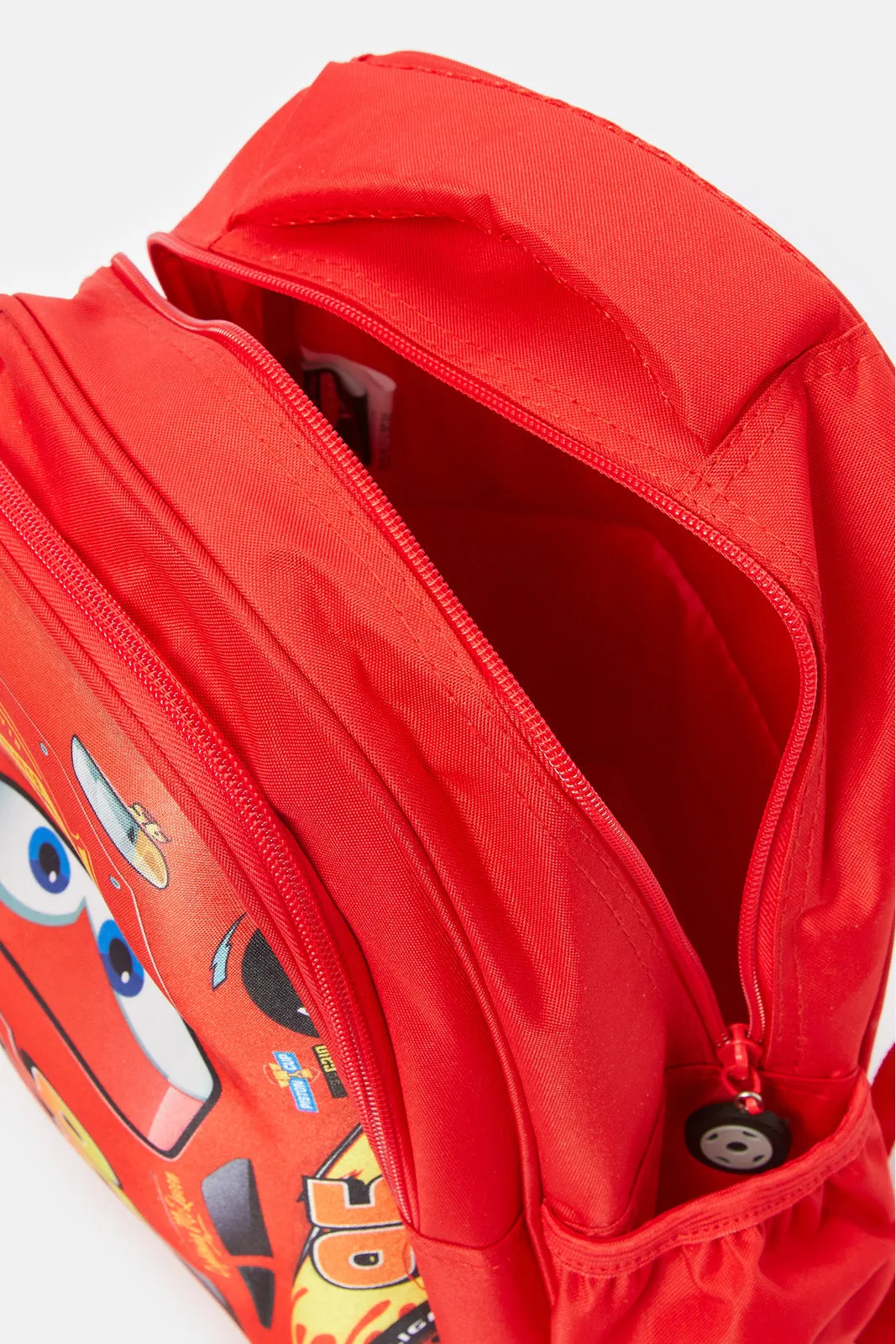 Boys Red Cars Print 14" Backpack