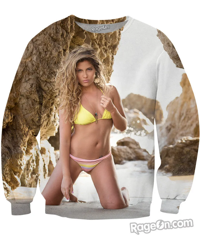 Brittany Beach Crewneck Sweatshirt