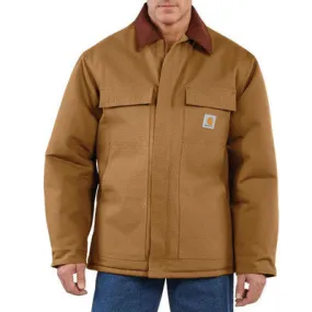 Carhartt Small Regular Brown Arctic Quilt-Lined 12 Ounce Cotton Duck Traditional Coat