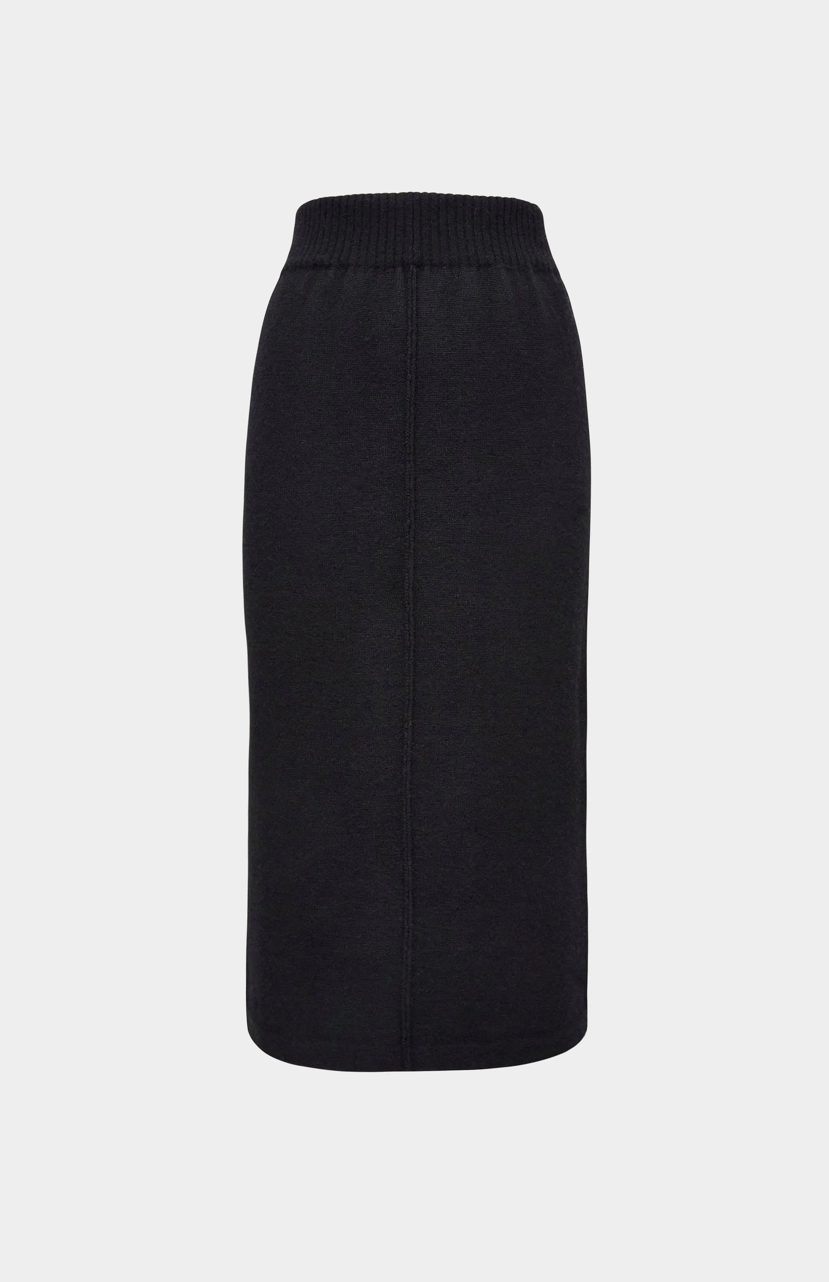 Cashmere Blend Pencil Skirt In Black