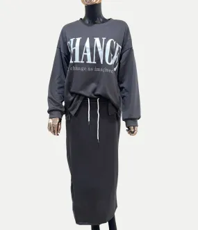 Change Sweat Skirt Set