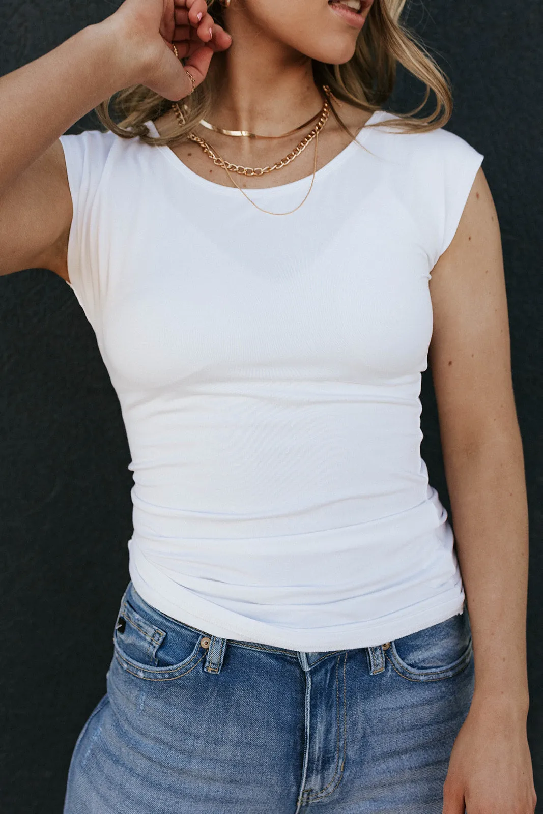Classic Layer Tee-White