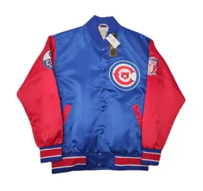 CLEVELAND BEARS NATIONAL LEAGUE BASEBALL BOMBER JACKET IN RED BLUE