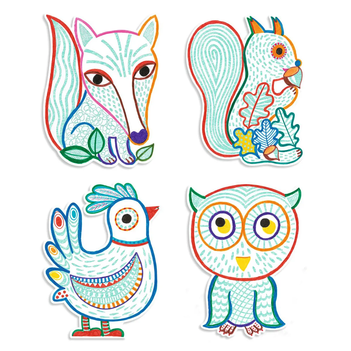 Djeco First Colouring - Forest Friends