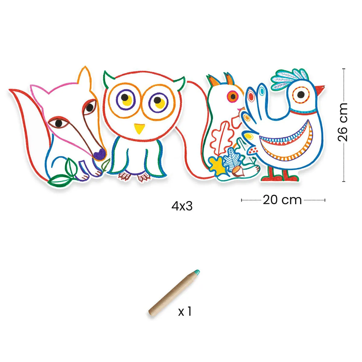 Djeco First Colouring - Forest Friends
