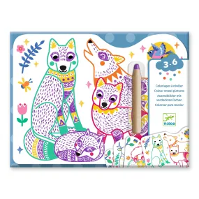 Djeco - Magic colour reveal pictures - Forest Families