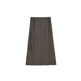 Fine Wool Wrap Skirt