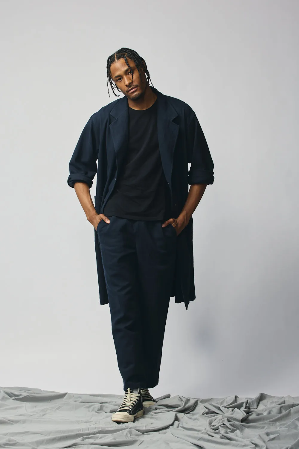 Gender-Neutral Overcoat (Indigo)