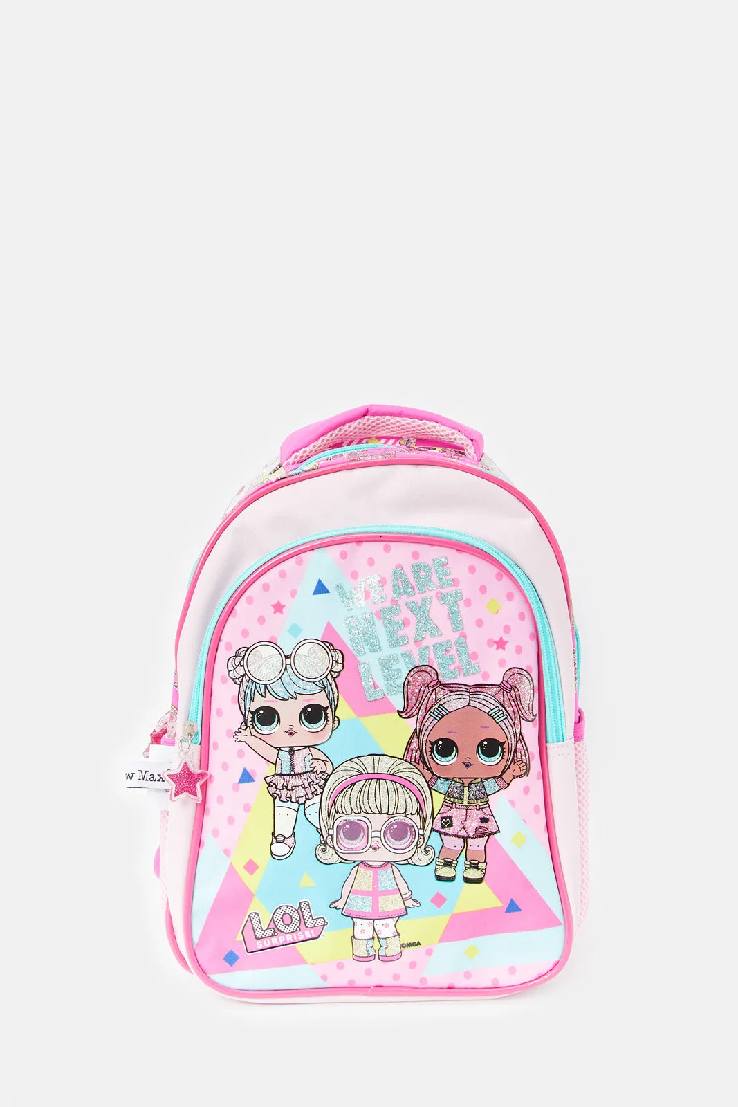 Girls Pink And Blue Lol Surprise Print Backpack