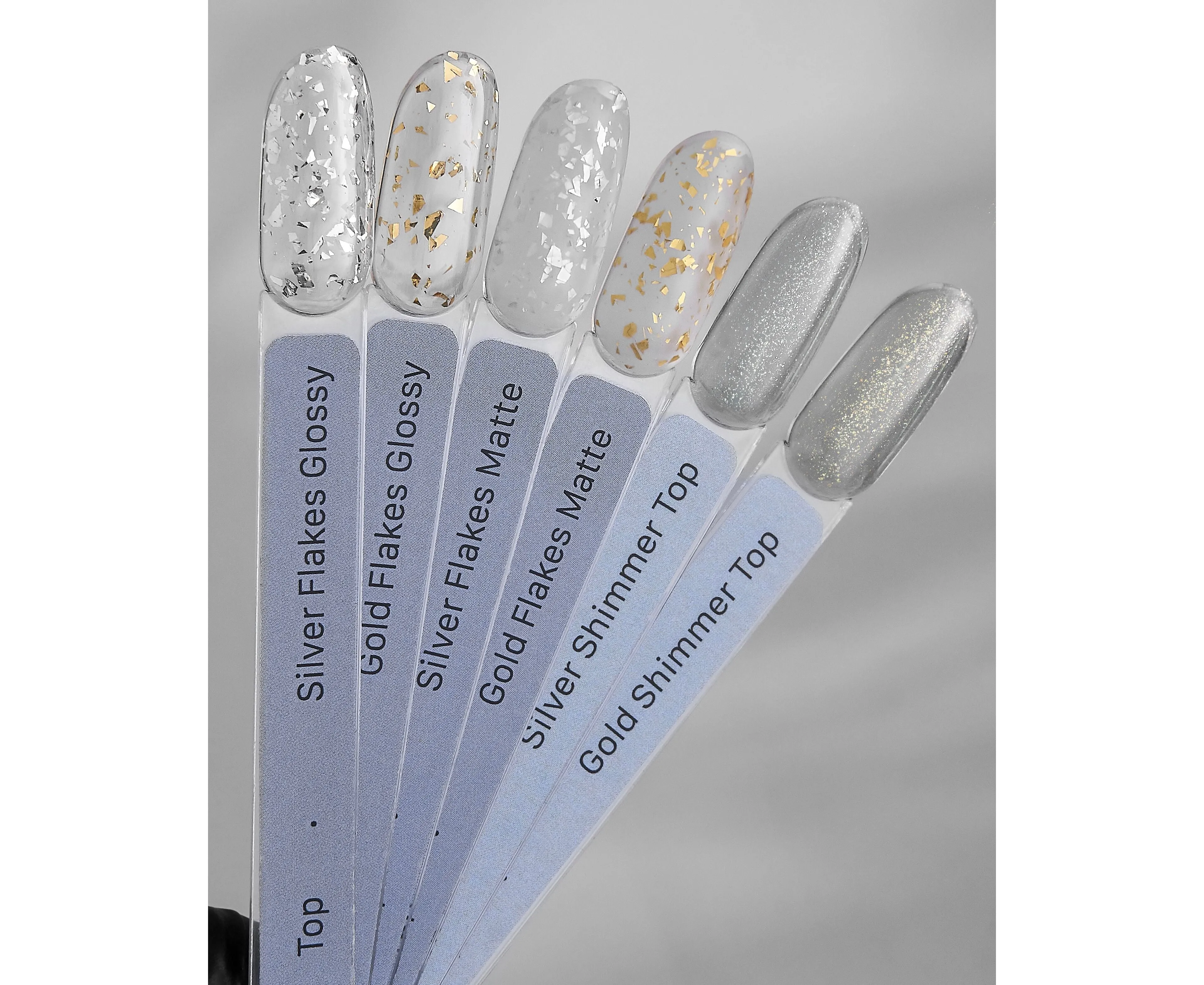 HELLO SILVER FLAKES MATTE TOP 15 ML HL-TM15-303