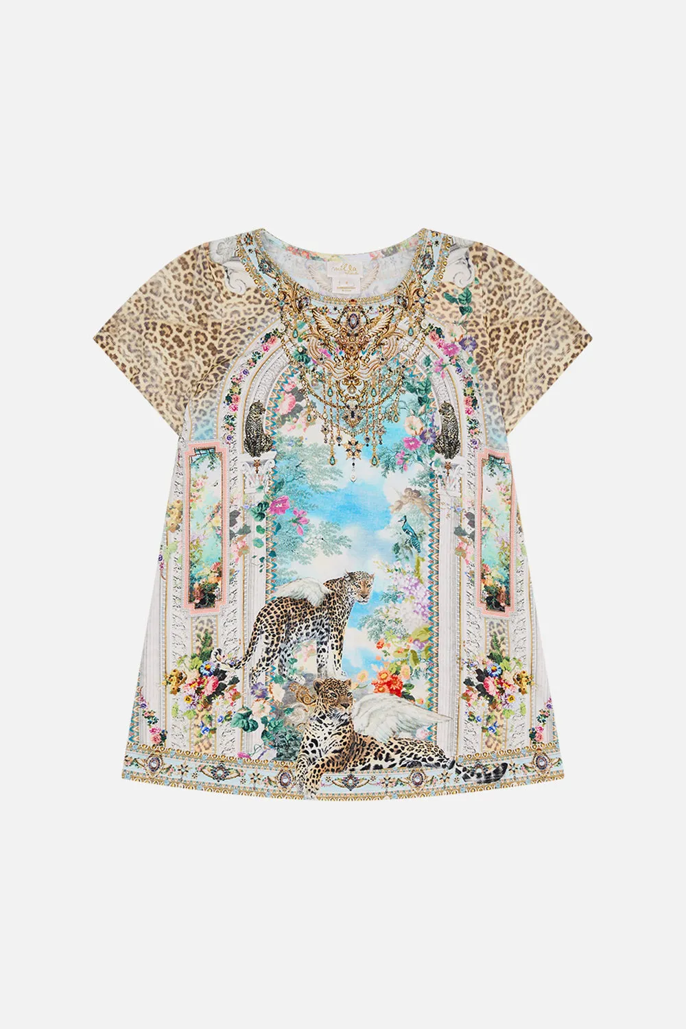 KIDS T-SHIRT DRESS WITH FLARE HEM 4-10 WE ALWAYS HAVE ALEXANDRIA