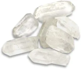 KK Gems&Craft Quartz Crystal Pencil Point Rough Stones for Reiki Healing and Crystal Healing Stones for Cutting Tumbling Cabbing