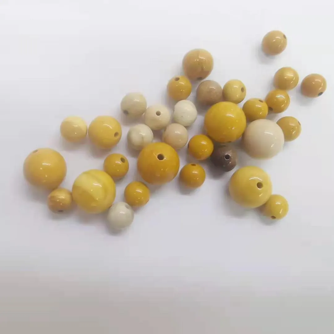La Pierre Mustard Mookaite Long Necklace