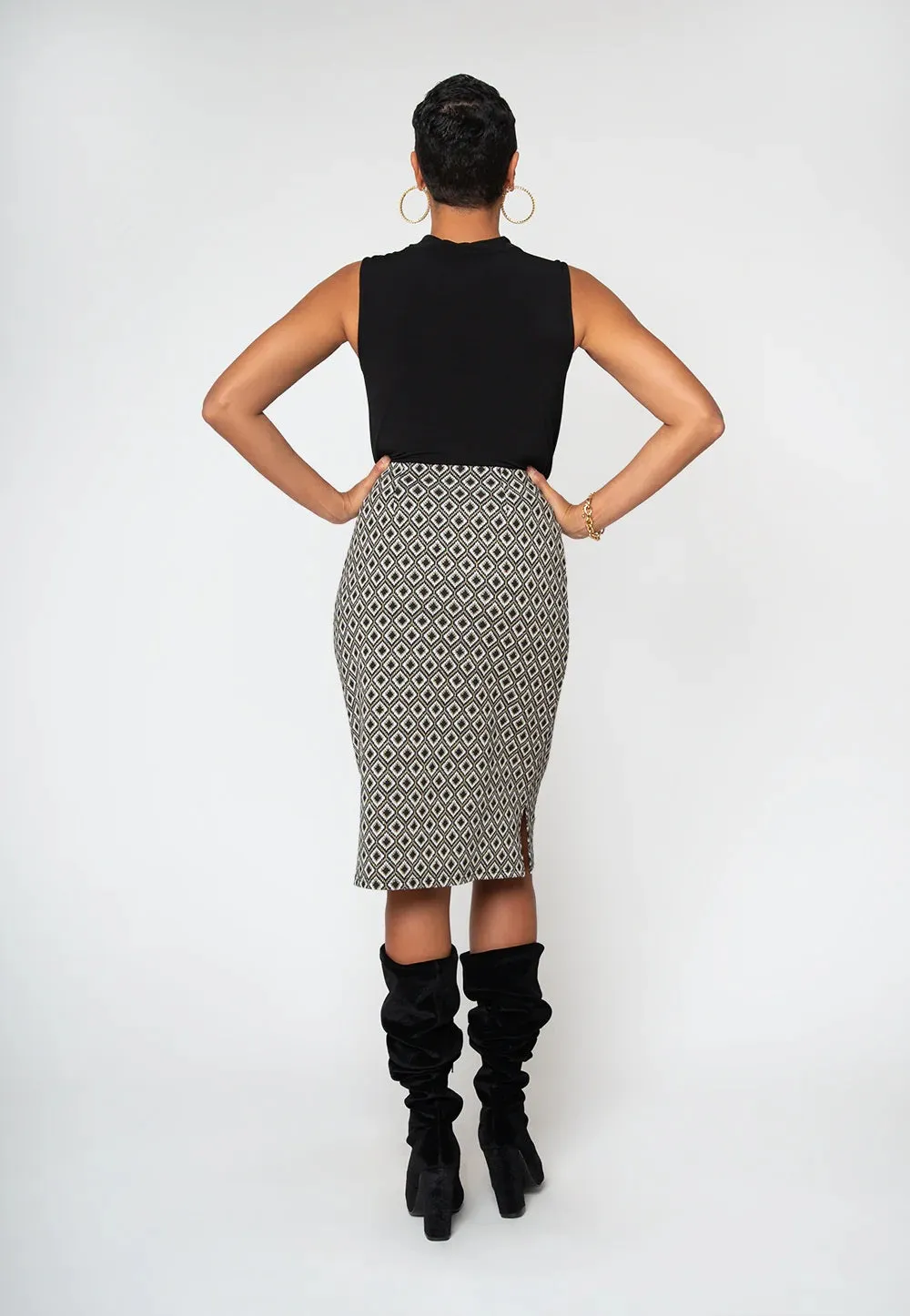 Leota Women's Pencil Skirt Gray Size Small
