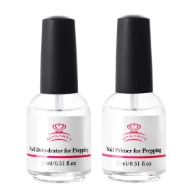 Makartt Nail Primer Natural Nail Dehydrator and Primer for Acrylic Nails Gel Polish Superior Protein Bond for Nails Gel Primer and Dehydrator Acrylic Powder Nail Prep Air Dry Dehydrator and Primer