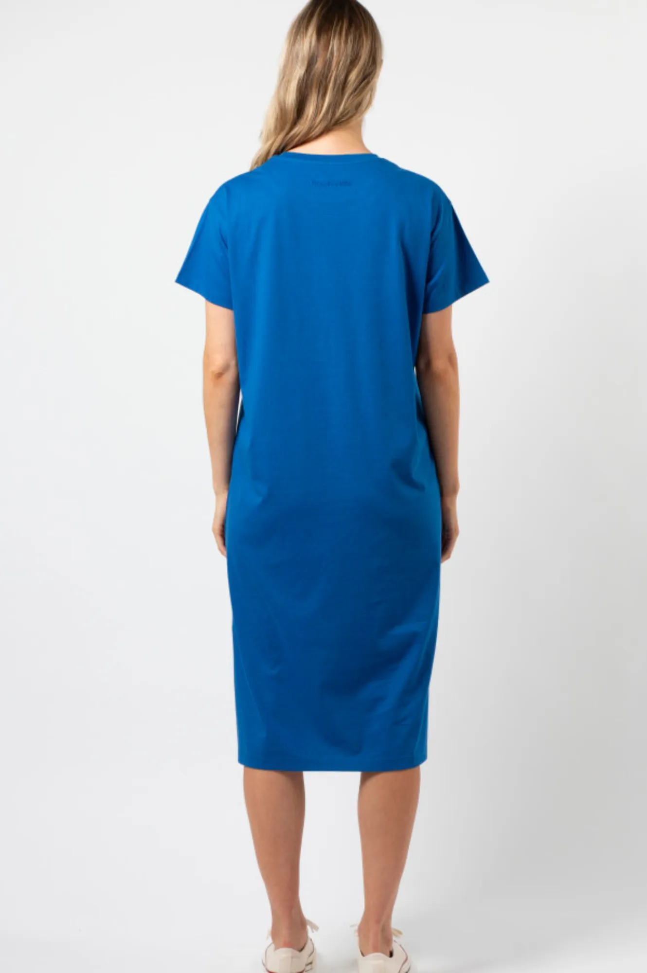Maxie Tee Shirt Dress - Deep Blue Bowtiful Bow