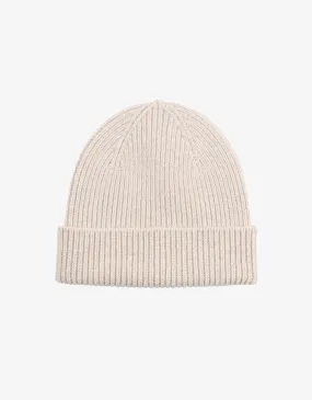 Merino Wool Beanie - Ivory White