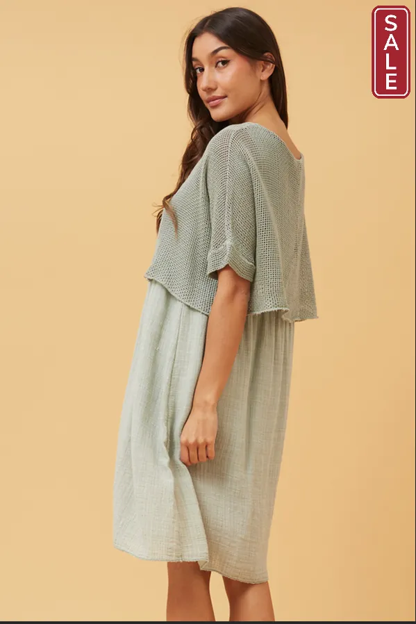 Mesh Layer Dress