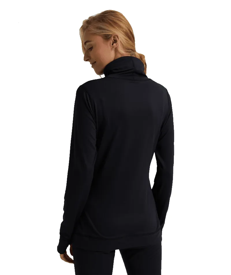 Midweight Base Layer Long Neck Thermal Top - Womens