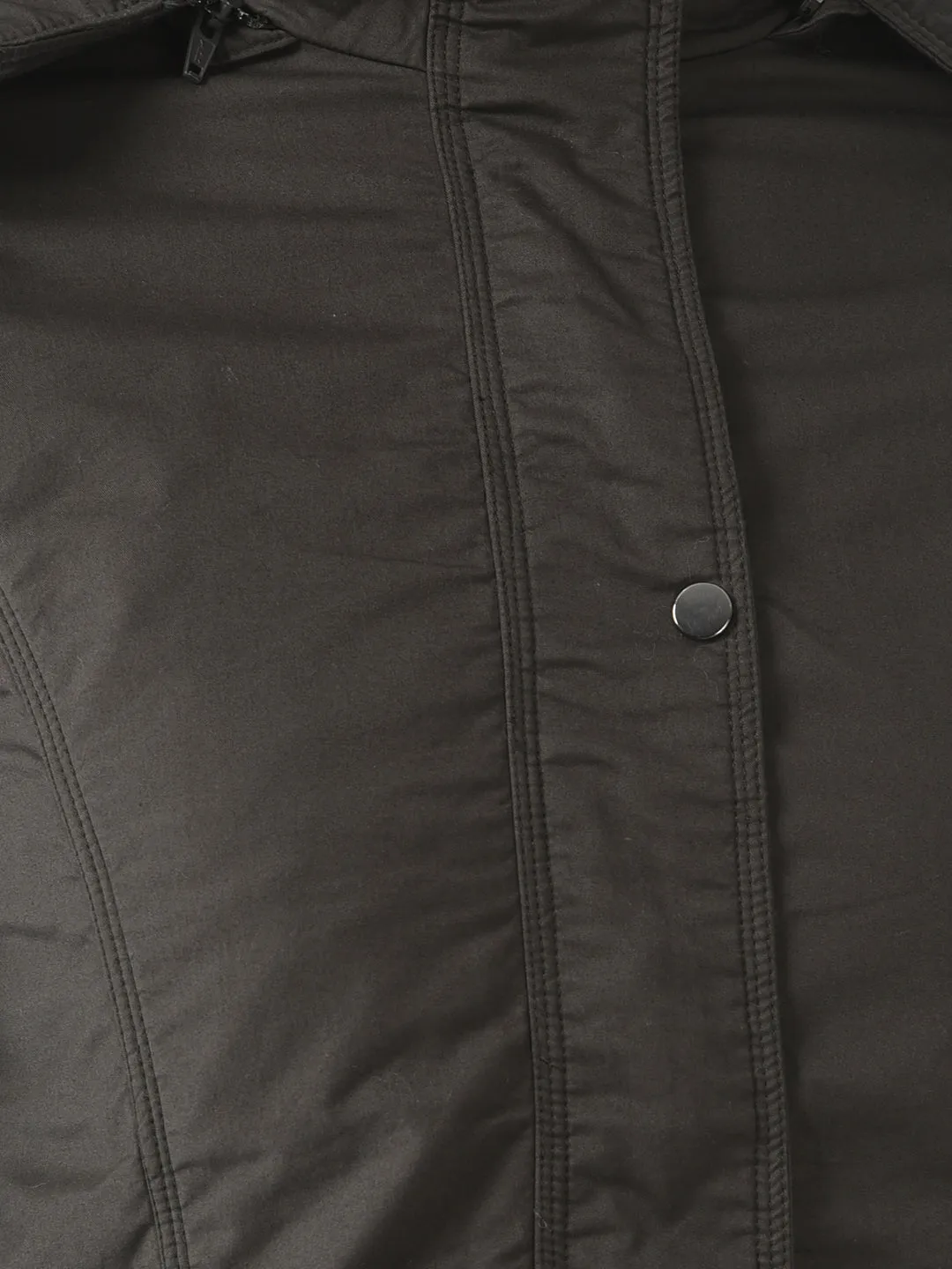 Olive Buttoned Overcoat