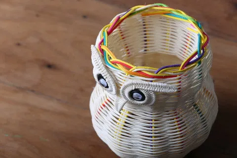 Owl Pencil Holder (Natural)