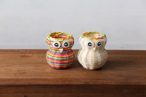 Owl Pencil Holder (Natural)