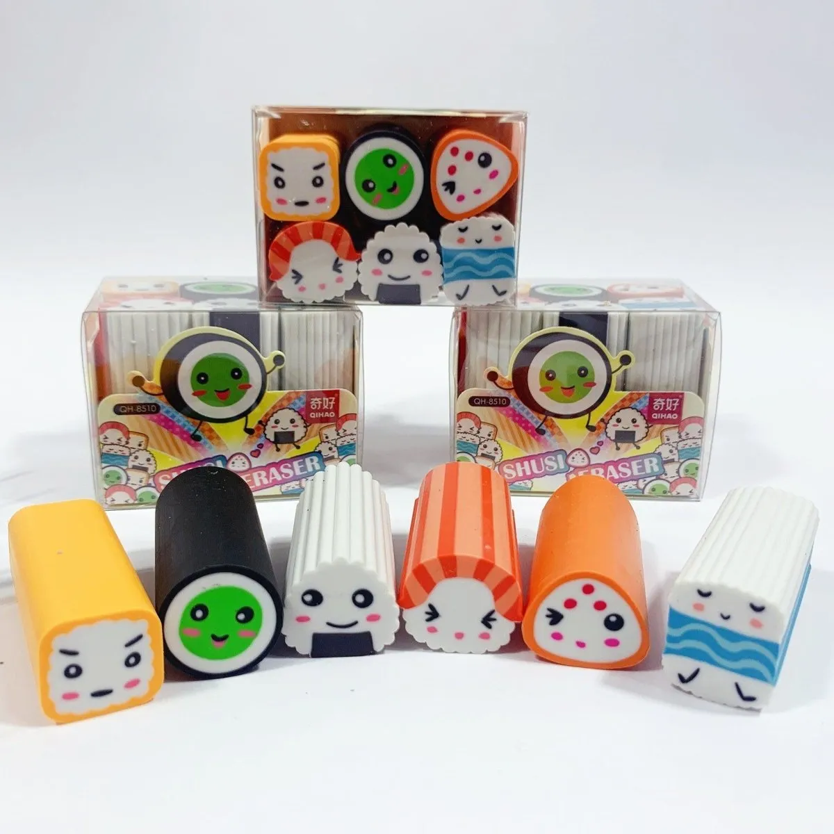 Pencil Erasers Sushi Dessert Sport Cute Erasers Party Bags Fillers