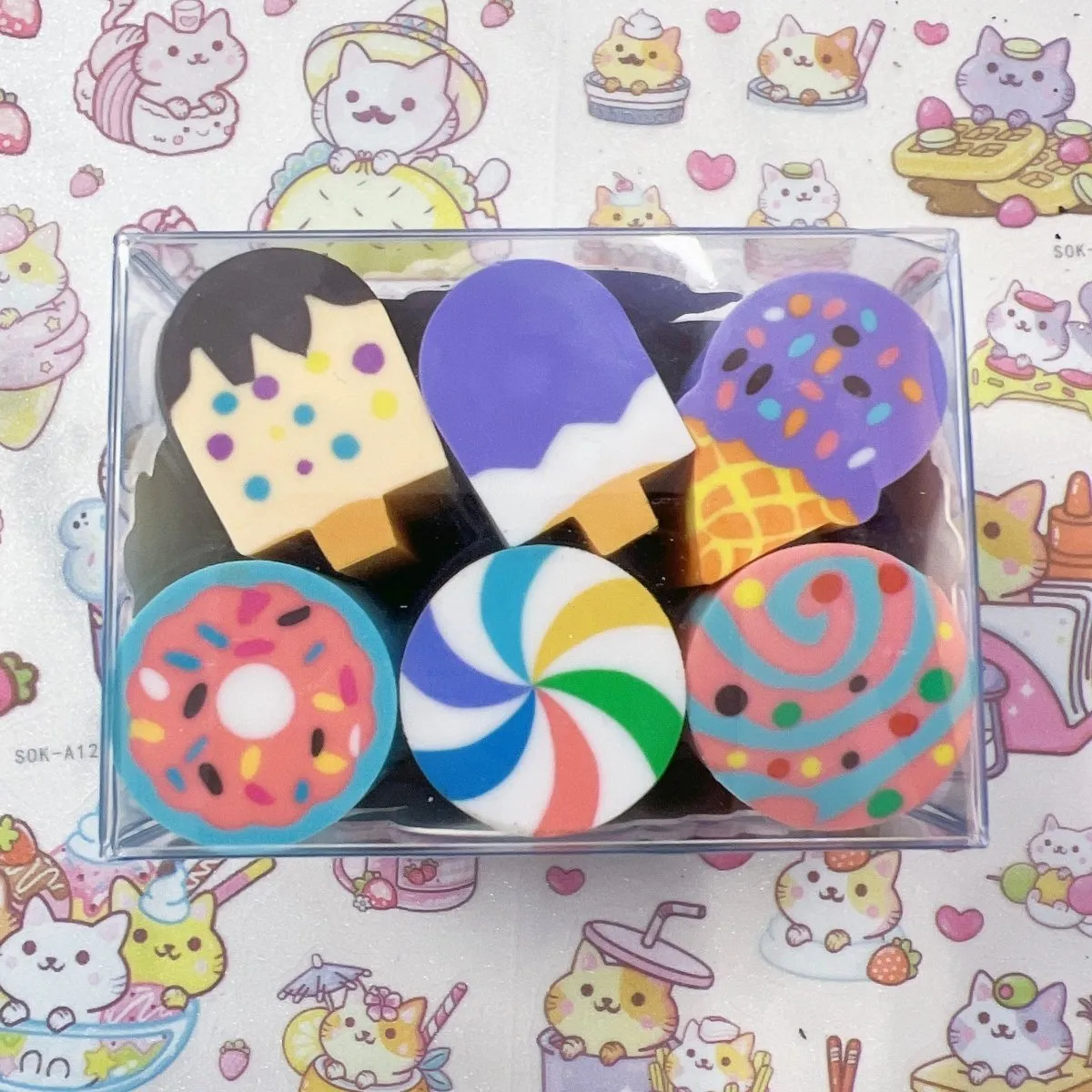 Pencil Erasers Sushi Dessert Sport Cute Erasers Party Bags Fillers