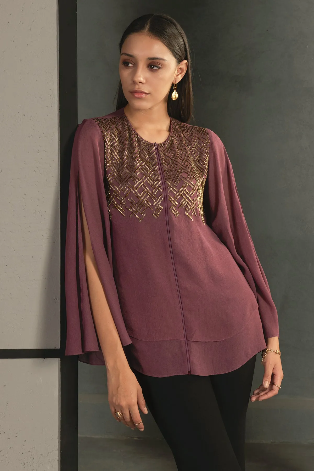 Pine Twist Double Layer Top