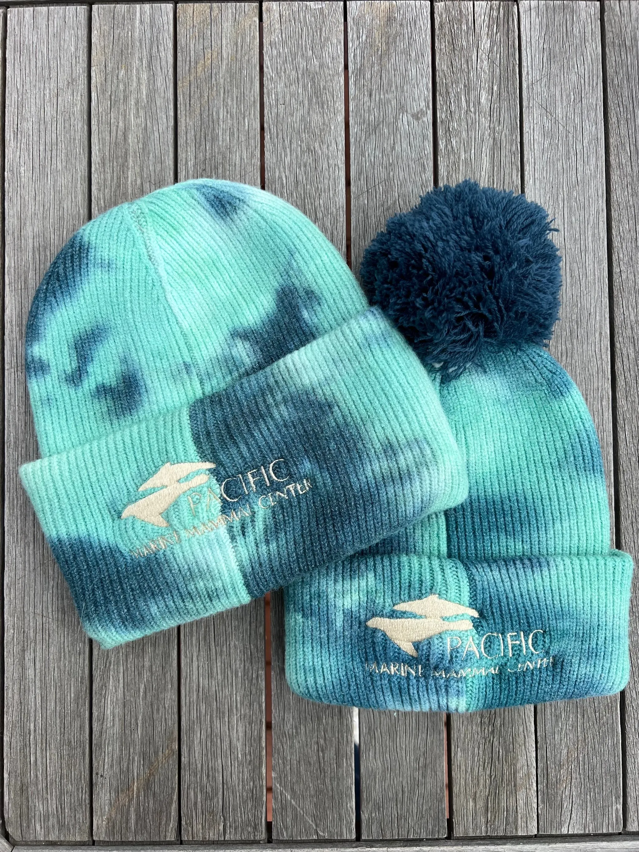 PMMC Logo Beanies Ocean Tie Dye