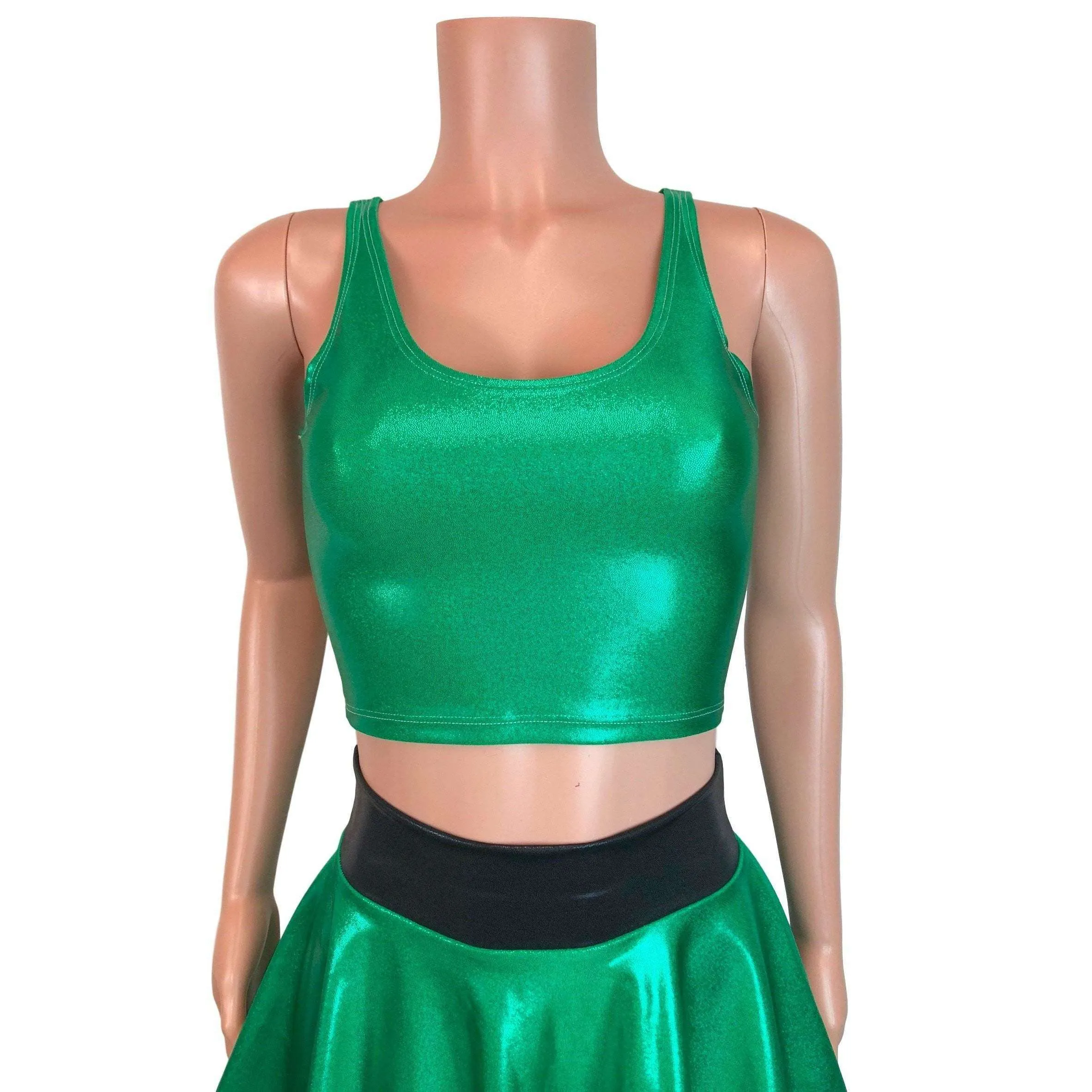 PowerPuff Girls BUTTERCUP Costume W/ Green Pencil Skirt and Crop Top